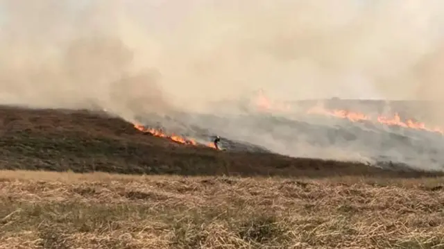 Ilkley Moor fire