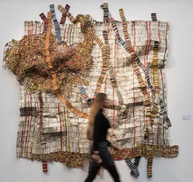 Work by El Anatsui