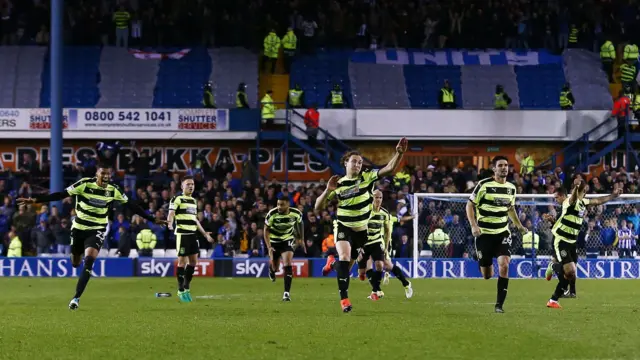 Huddersfield celebrate