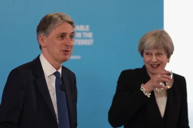 Philip Hammond and Theresa May