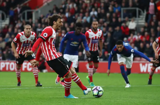 Southampton penalty miss