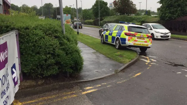 Police on Festival Park