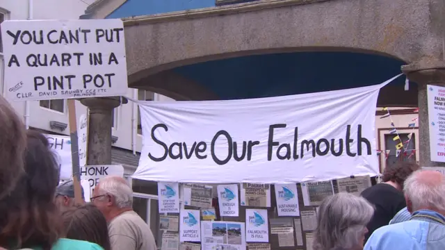 Falmouth protest