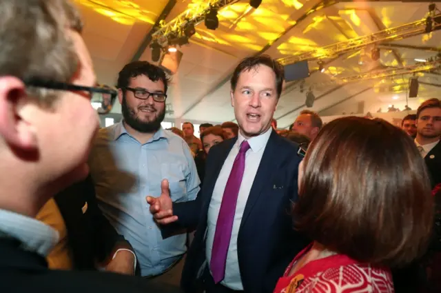 Nick Clegg at Lib Dem manifesto launch