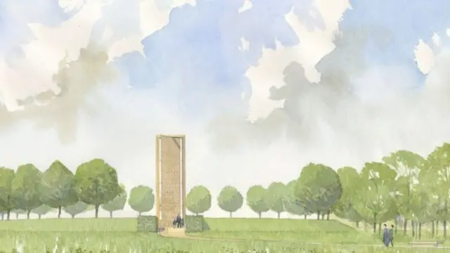 Artist's impression of the memorial