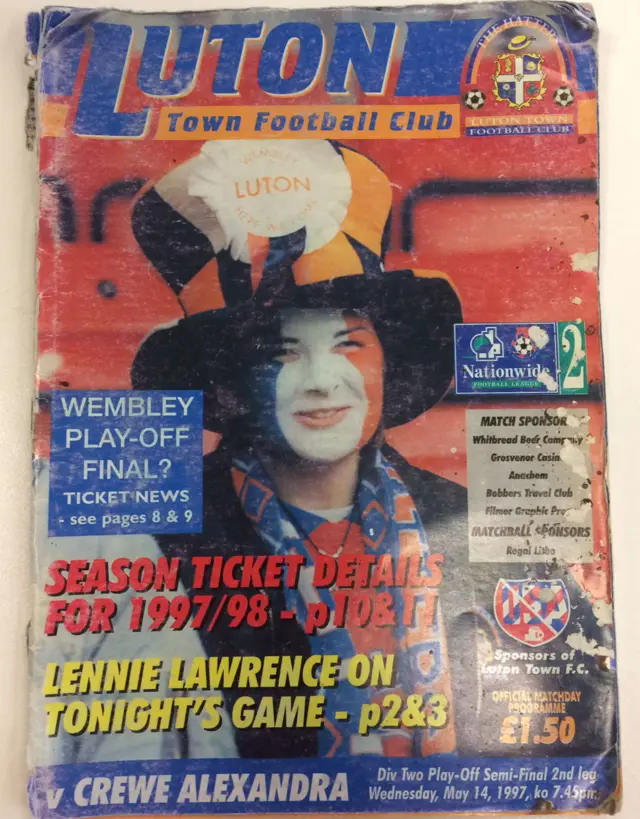 Luton Town programme