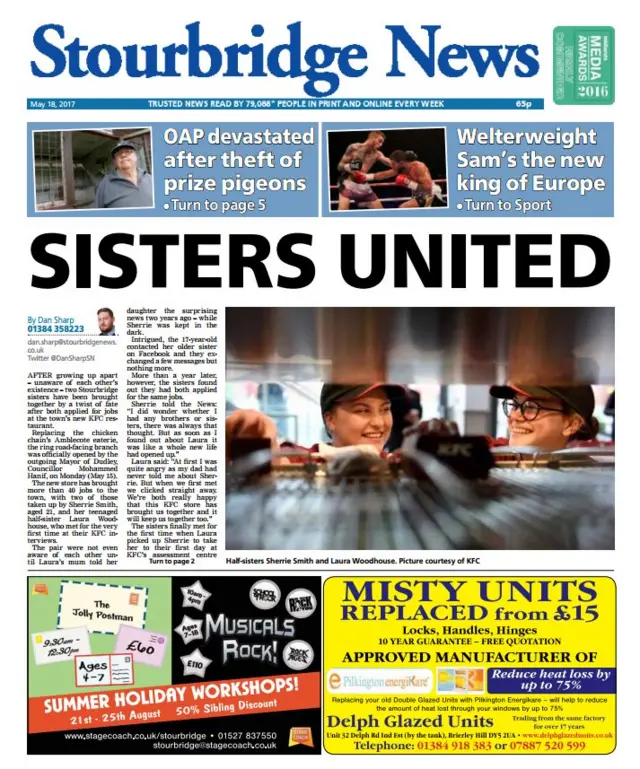 Stourbridge news front page