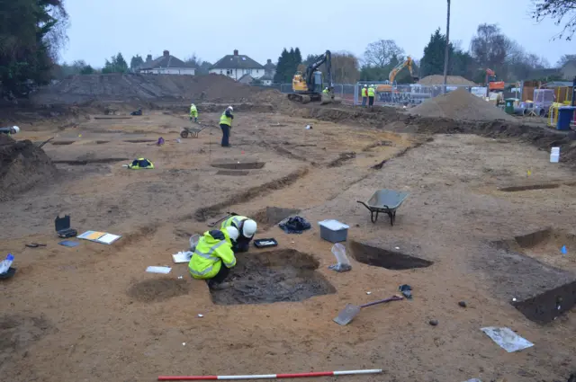 Archaeological dig in Chesterton