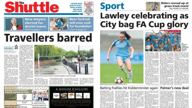 Front and back pages