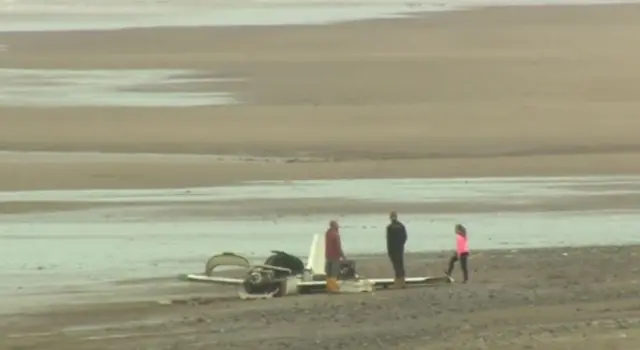 Robert Hitchcock's plane came down into the sea