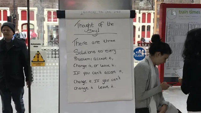 Sign at Stoke-on-Trent train station