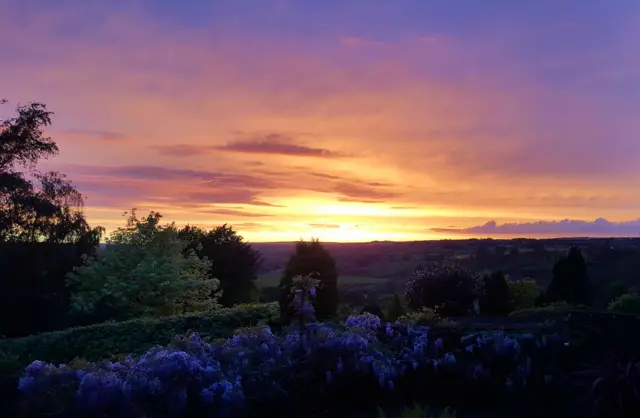 Sunset in Bishop Auckland