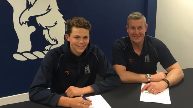 Henry Brookes (left) and Ashley Giles