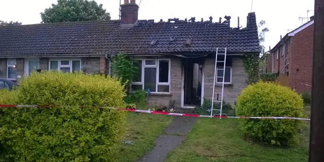 Bungalow fire