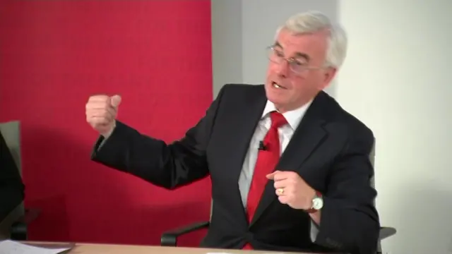 John McDonnell at press conference