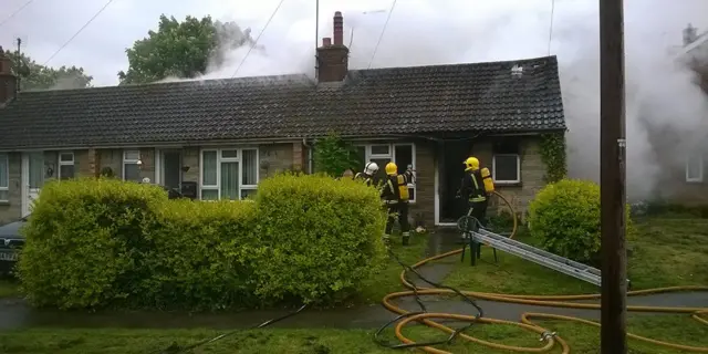 Bungalow fire