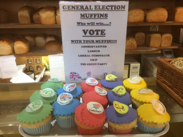 Tray of 'political party linked' muffins