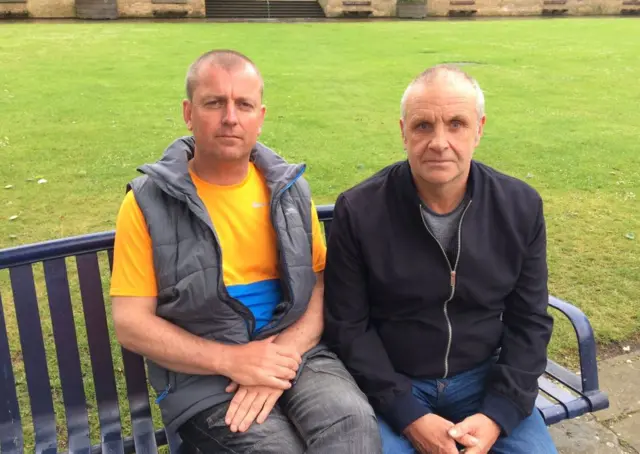 Darrell Cook and Mark Harrison worked as groundsmen for almost 30 years