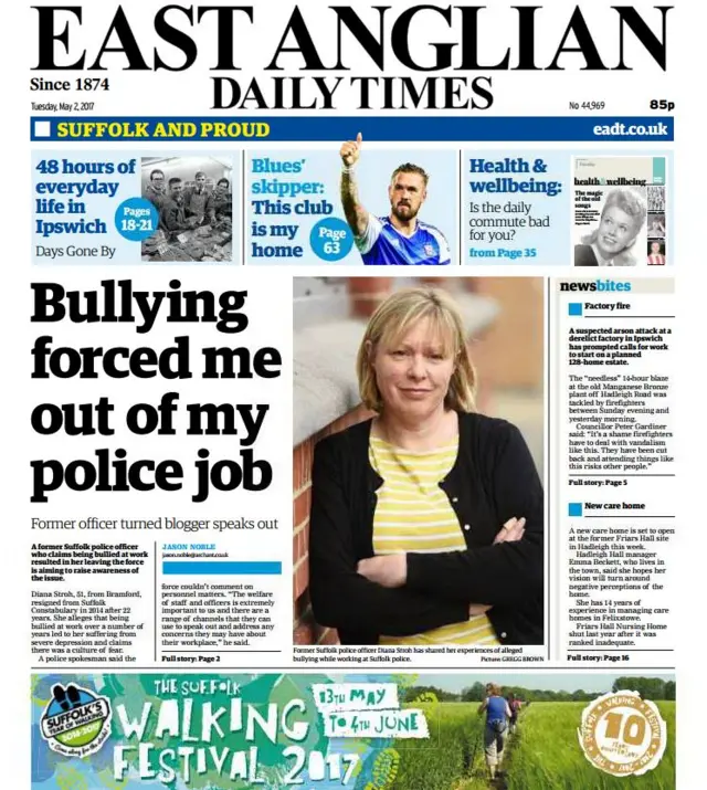 Front page of EADT