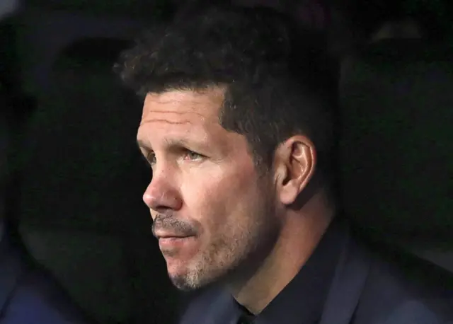 Diego Simeone looks on