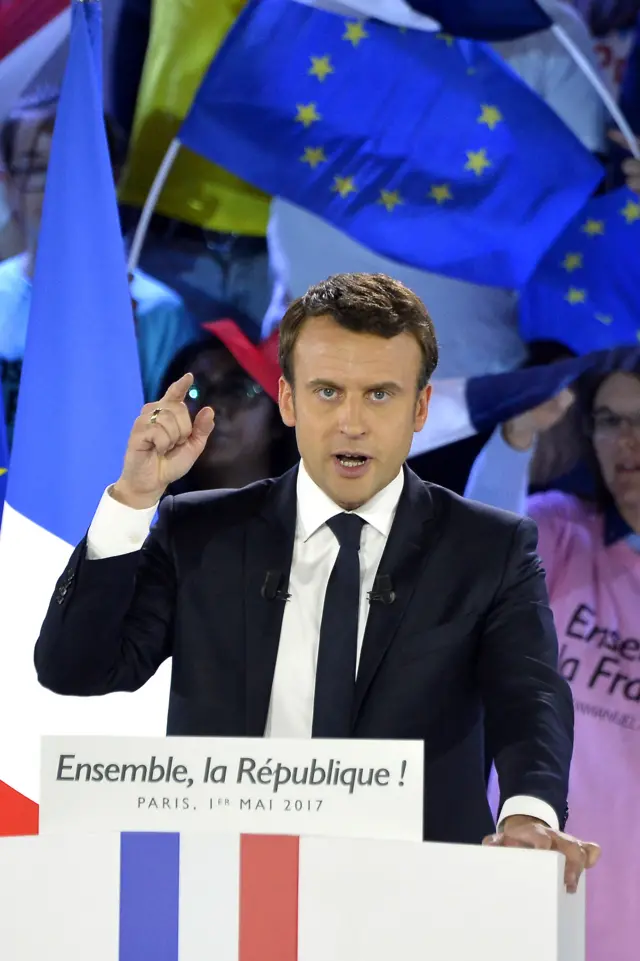 Emmanuel Macron on May Day