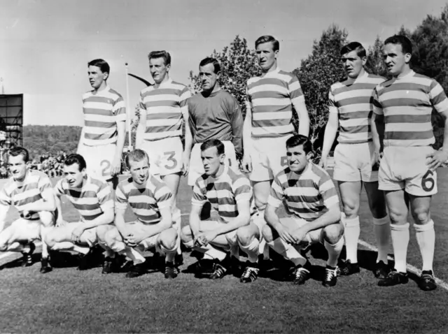 Celtic get ready to play Inter Milan in the European Cup final