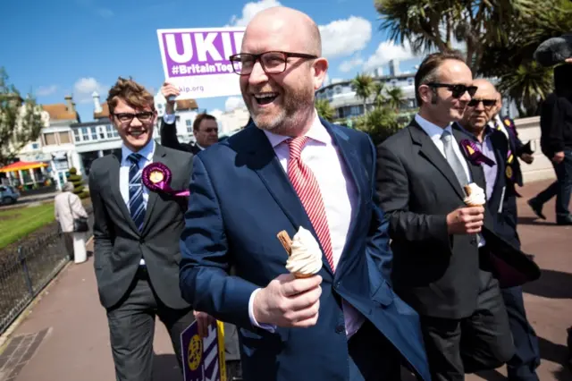 Paul Nuttall campaigning in Clacton