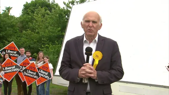 Vince Cable in Twickenham