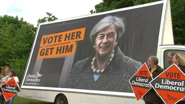 Lib Dem May/Farage poster