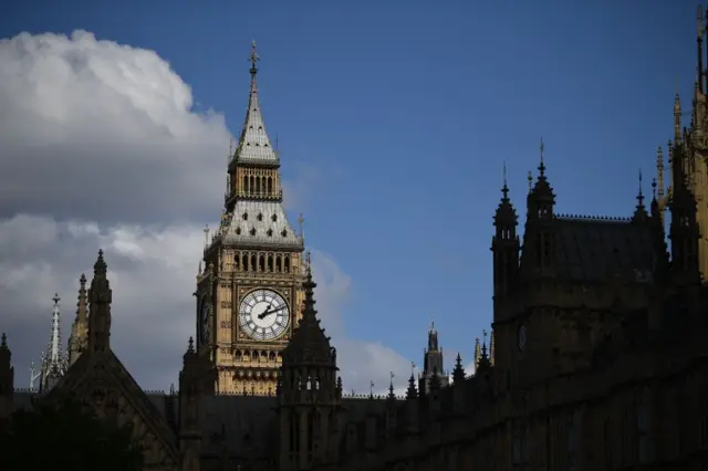 Image of the Elizabeth Clock Tower within the Palace of Westminster