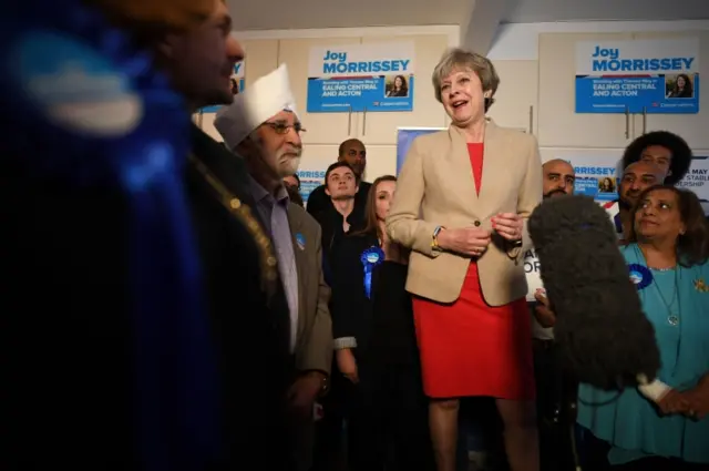 Theresa May in Ealing