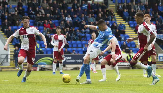 Graham Cummins scores for Saints