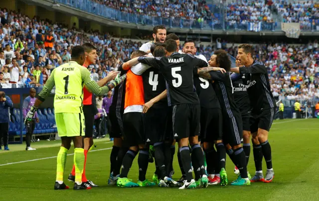 Real Madrid celebrates