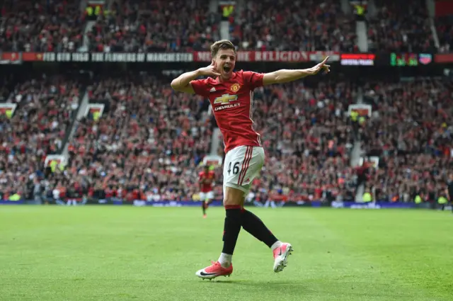 Josh Harrop celebrates