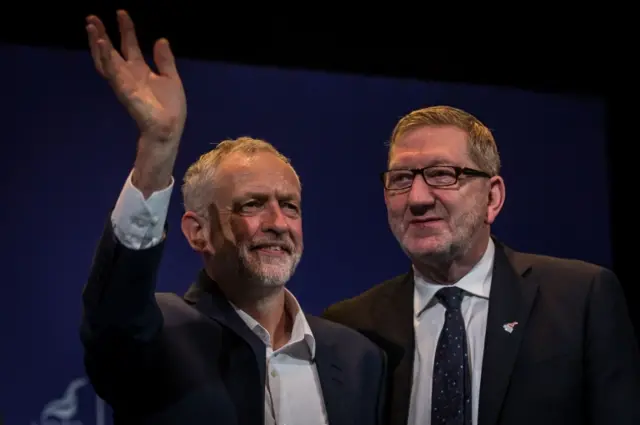 Jeremy Corbyn and Len McCluskey