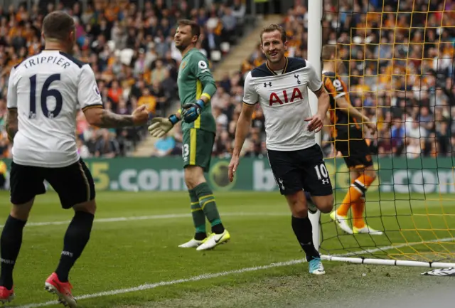 Harry Kane celebrates