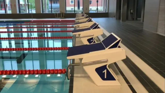 New swimming pool at The University of Birmingham Sport and Fitness Club