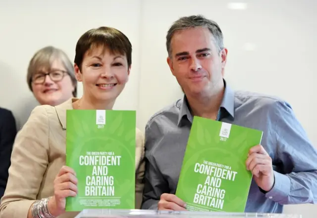 Caroline Lucas and Jonathan Bartley