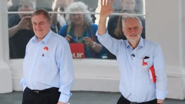 Lord Prescott and Jeremy Corbyn