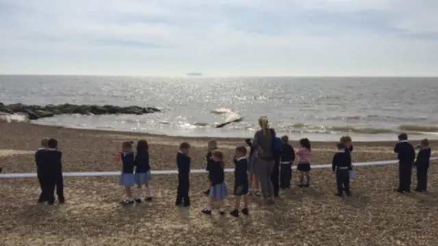 School children at Felixstowe