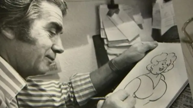 Cartoonist Charles "Chas" Grigg