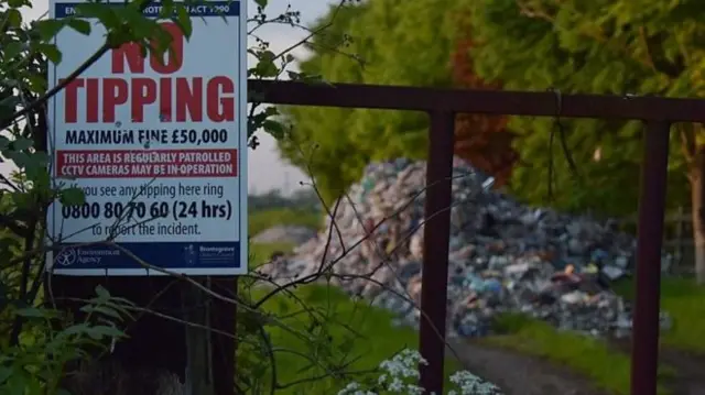 Flytipped rubbish in Frankley