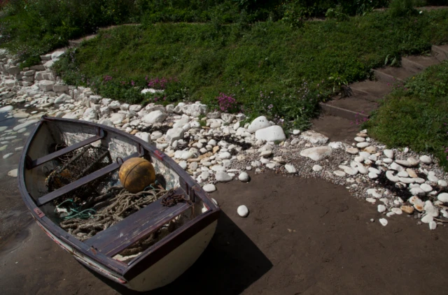 Boat in the garden