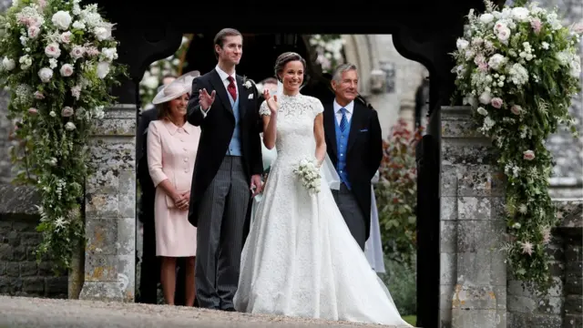 Pippa Middleton and James Matthews at their wedding