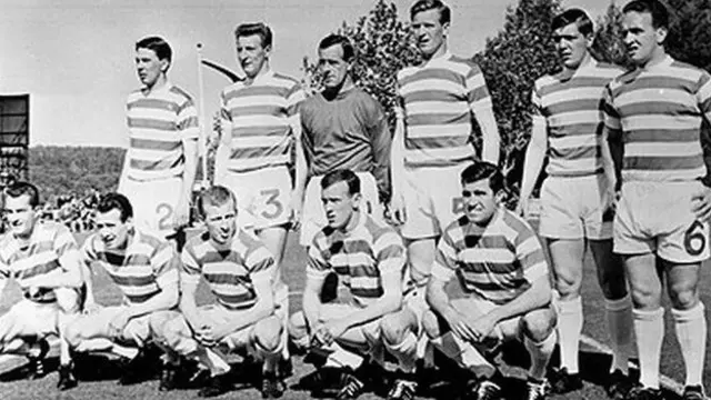 The Celtic team, dubbed the Lisbon Lions, which won the European Cup in 1967