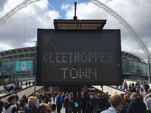 Crowds at Wembley