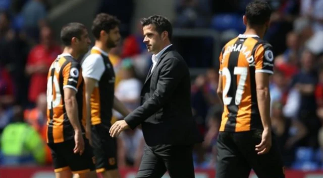 Marco Silva with Hull City players