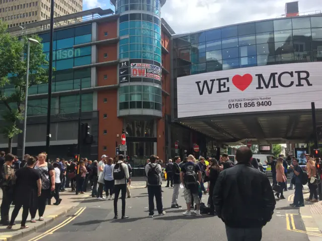 People outside Arndale