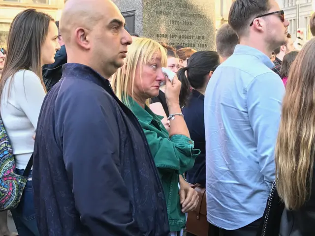 People at the vigil