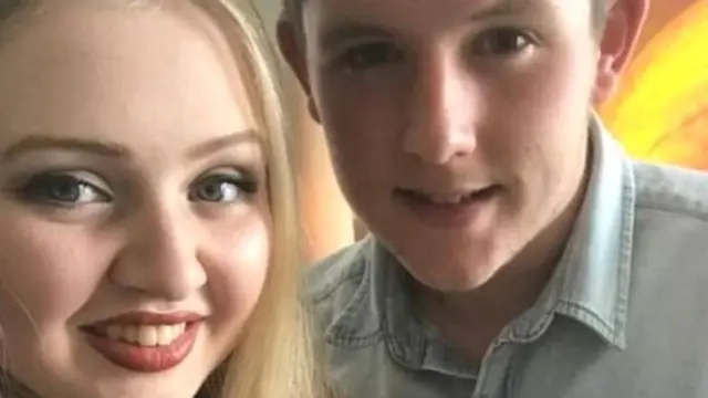 Chloe Rutherford, 17, and Liam Curry, 19,